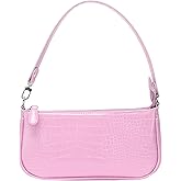 IBIZA VIBE Bag Crocodile Effect Retro Faux Leather Classic Clutch Shoulder Purse Handbag for Women