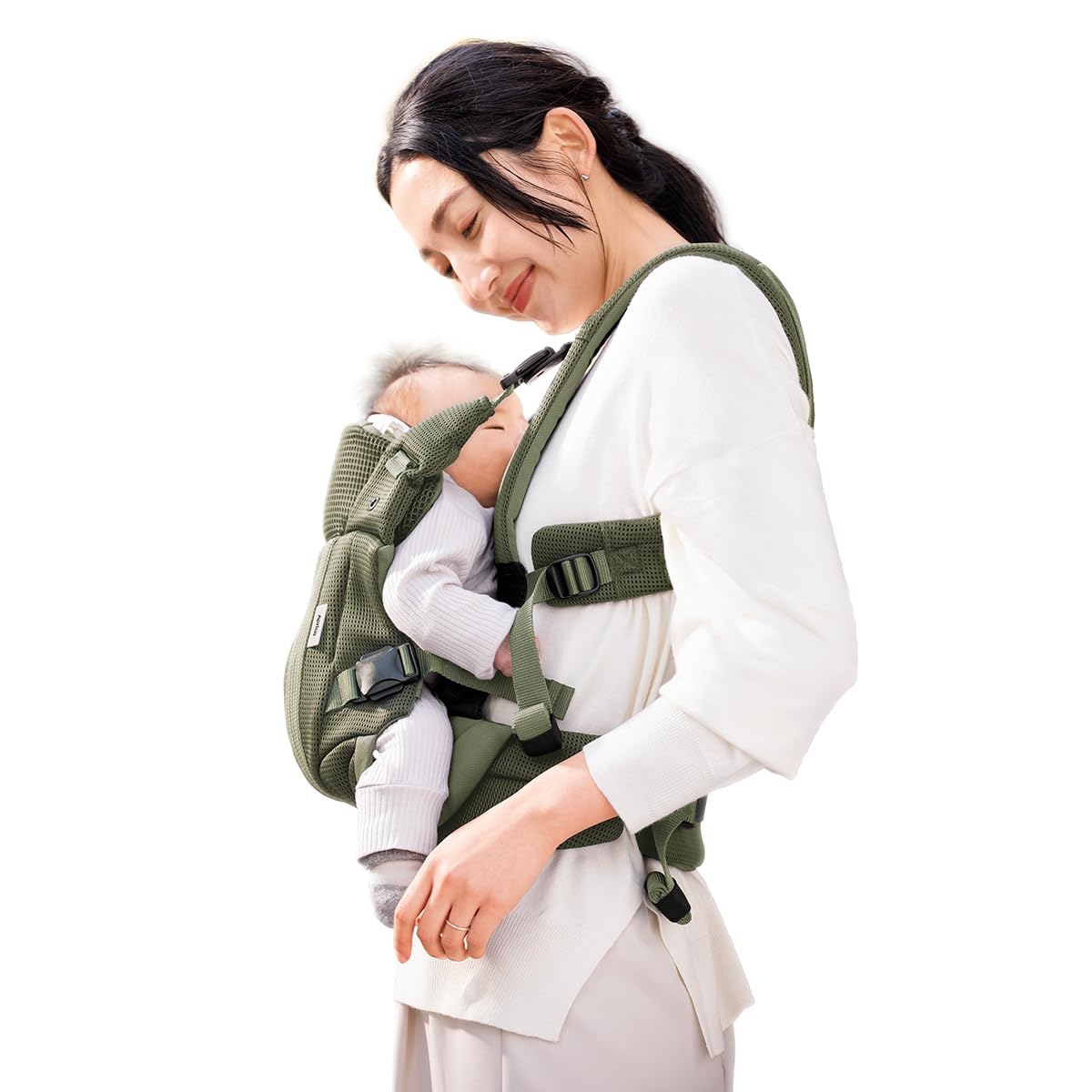 Aprica(アップリカ) 抱っこ紐 ラクリス 生後14日～36か月まで 新生児から使える 4WAY (ライトカーキ) 2205681商品画像