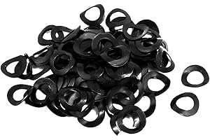 uxcell 6mm Fitting Dia Carbon Steel Compressed Type Curved Spring Washer 100pcs