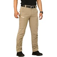 Pantalon Convertible BC Clothing Homme – Taille M (34) – Beige – Zip-off Cargo