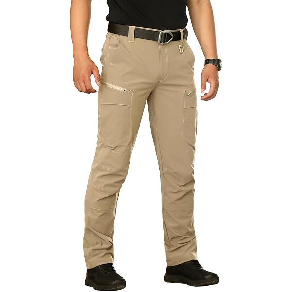 Pantalones Tácticos De Senderismo Para Hombre - Secado Rápido, Ligeros, Con 9 Bolsillos