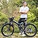Yiilove Electric Bicycle 26” Electric Mountain Bike for Adult with 36V Lithium-Ion Battery Ebike 250W Powerful Motor, Shimano 21 Speed (Type3-26-Foldable-Black.)thumb 2