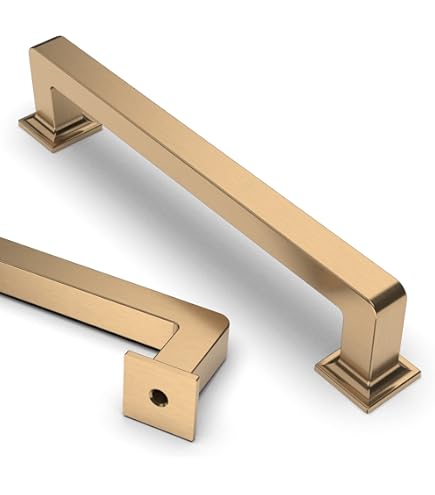 Square Milli Champagne Bronze Cabinet Knobs And Drawer Pulls