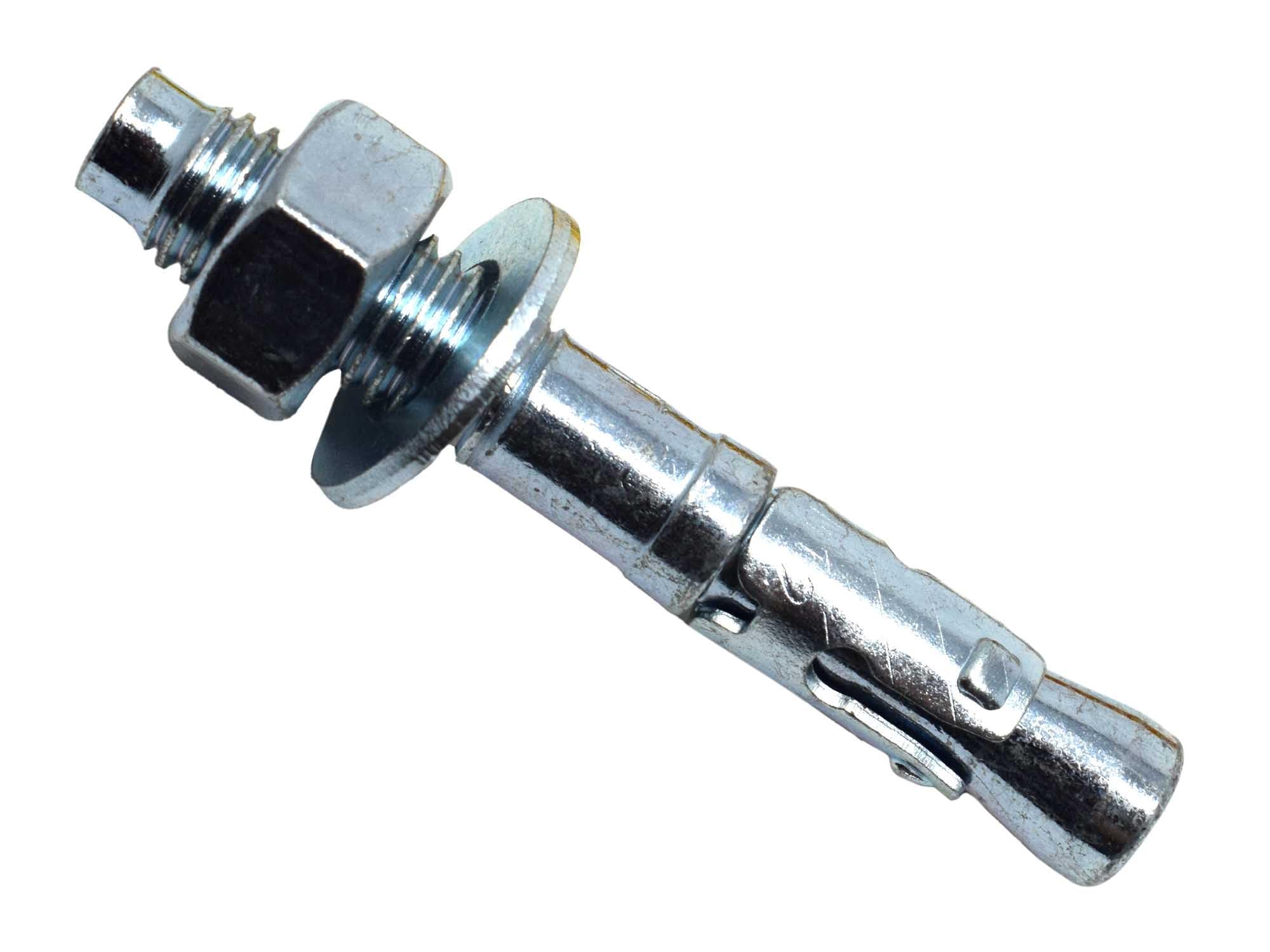 MASONMATE Zinc Plated Through Bolt M12 x 80mm Pack of 50