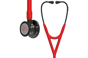 3M Littmann Cardiology IV Diagnostic Stethoscope, 6182, Limited Edition Featuring Red Logo Diaphragm, Engraved Heart on Stain
