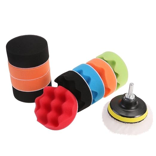 Drill buffer,12pcs Polishing Pads Sponge Woolen Polishing Waxing
