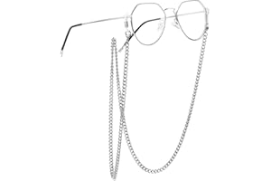 ChainsPro Glasses Chain, Eyeglass Strap For Women Sunglasses - Gold Plated/Stainless Steel/Black Eyeglasses Chain