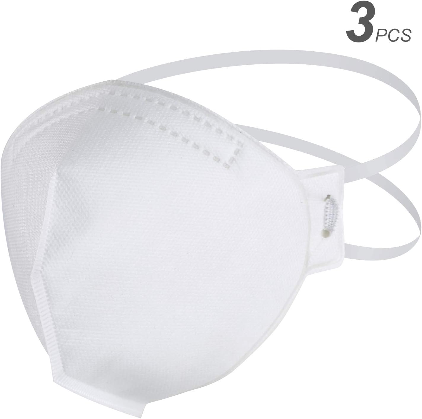 FFP3 Mask Same as N95 mask,FFP3 Filter PM2.5 Non-woven Fabric Material Activated Carbon Filtration Exhaust Gas Reusable Outdoor,Construction,DIY,Home(3 Pieces)