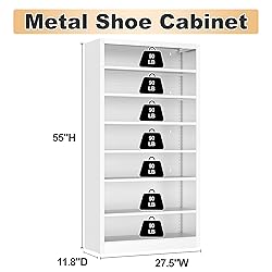 OSEILLC 7-Tier Heavy Duty Steel Storage Rack