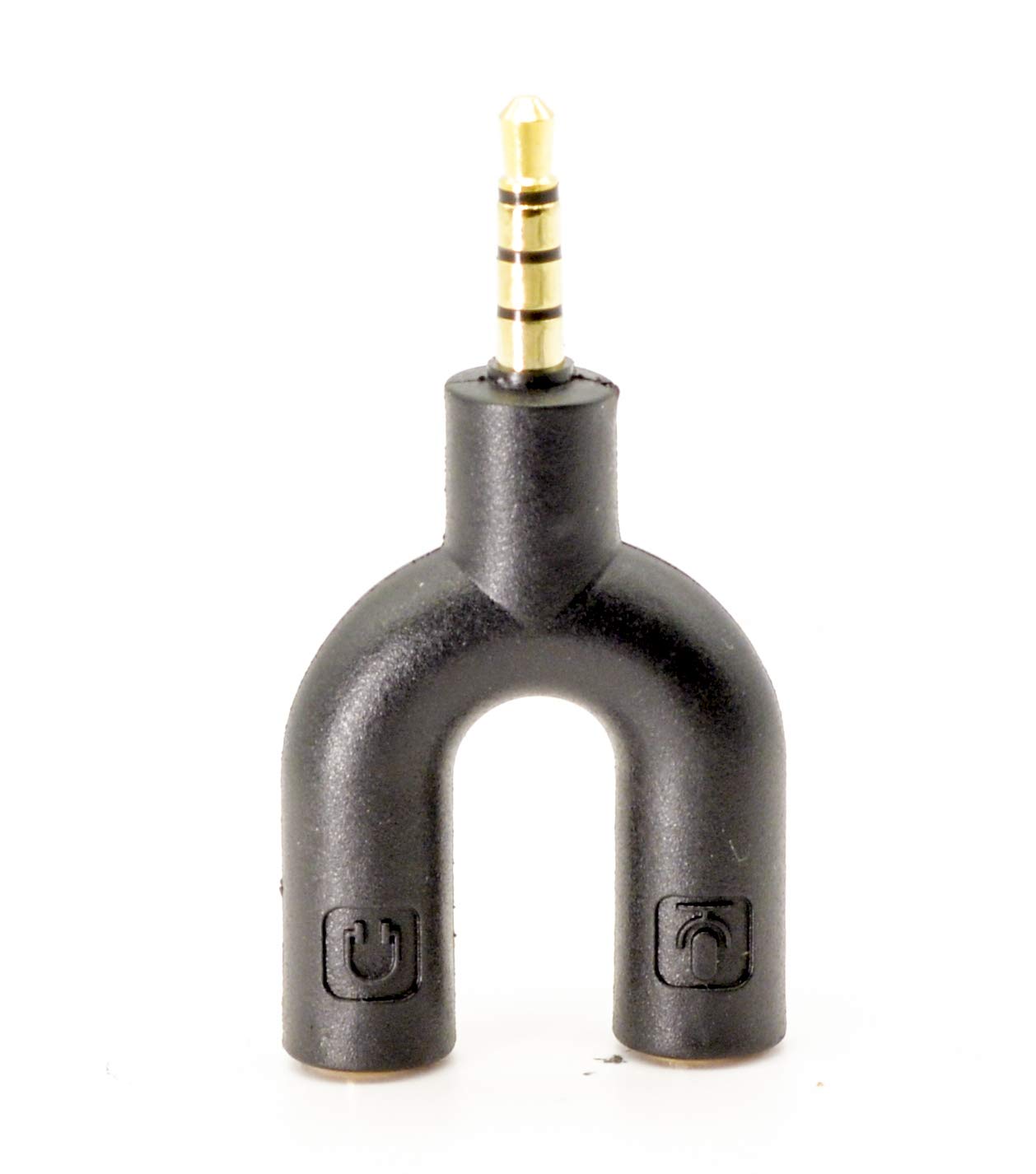 PROtastic® Audio Splitter 3.5mm Audio Jack to Headphone Microphone 2 Way Y Splitter Converter Adaptor For iPhone, iPad, iPod