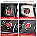 Thor-Inst Start Stop Button Push Button Ignition Switch for BMW F Series 1 2 3 4 5 6 7 Series X1 X3 X4 X5 X6 F20 F21 F30 F31 F10 F11 F01 F48 F25 F15 F16-Replacement button (Upgraded Luxury Blue)