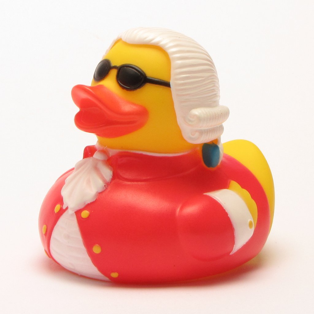 rubber duck with sunglasses