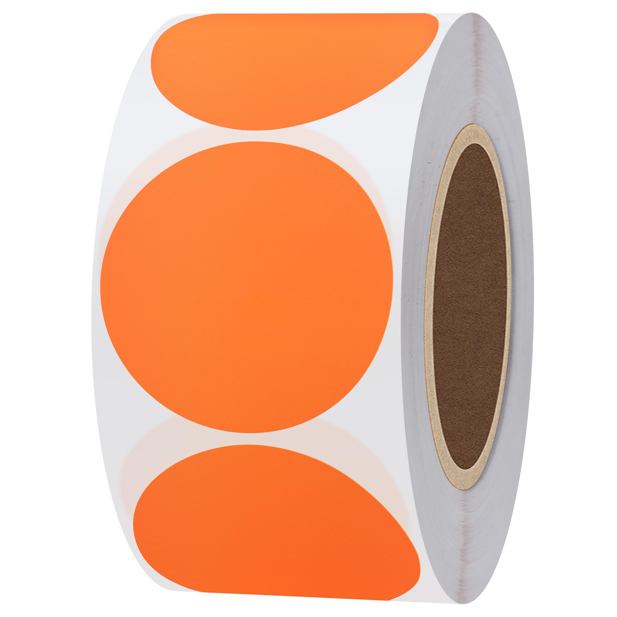 Hylabelest 38mm Fluorescent Orange Circle Stickers Color Coding Dots Labels (1.5 inch)