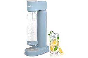 PHILIPS Sparkling Water Maker Soda Maker Soda Streaming Machine for Carbonating with 1L Carbonating Bottle, Seltzer Fizzy Water Maker, Compatible with Any Screw-in 60L CO2 Carbonator(NOT Included)