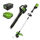 Greenworks 60V 13" Cordless String Trimmer & Leaf