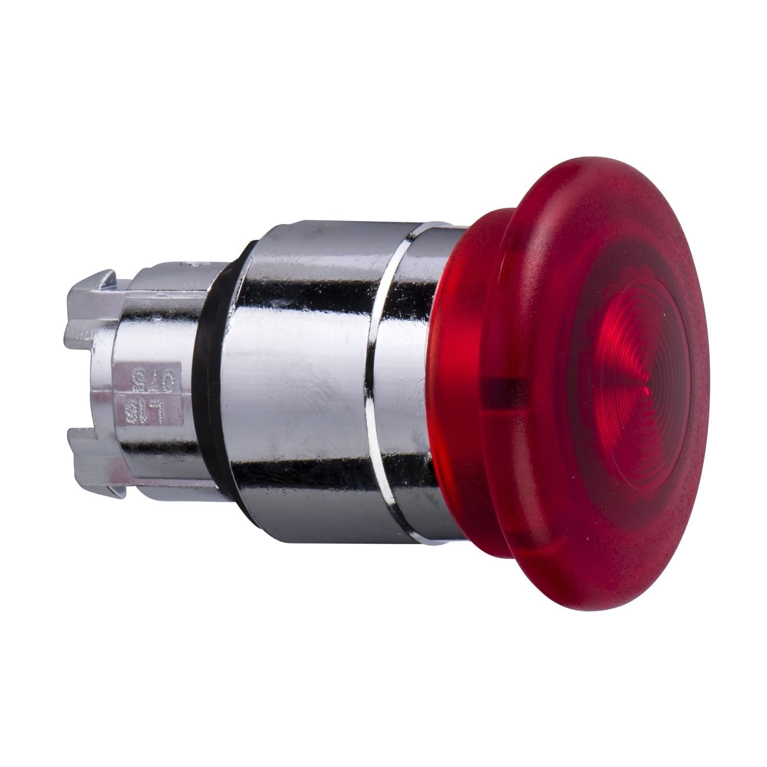 Schneider Electric ZB4BW443 Illuminated Pushbutton Head, Red Ø40 Illum Mushroom Pushbutton Head Ø22 Spring Return For Integral Led