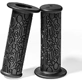 PRUNUS Kids No-Slip Soft Rubber Bike Handlebar Grips, Universal Size Bike | Universal for Bicyble, Scooter Cruiser, Balance Bikes, MTB, BMX Mountain, Bike Grips for Girls and Boys, Bike Handle Grips