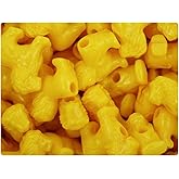 BeadTin Bright Yellow Opaque 22mm Lion Pony Beads (24pcs)