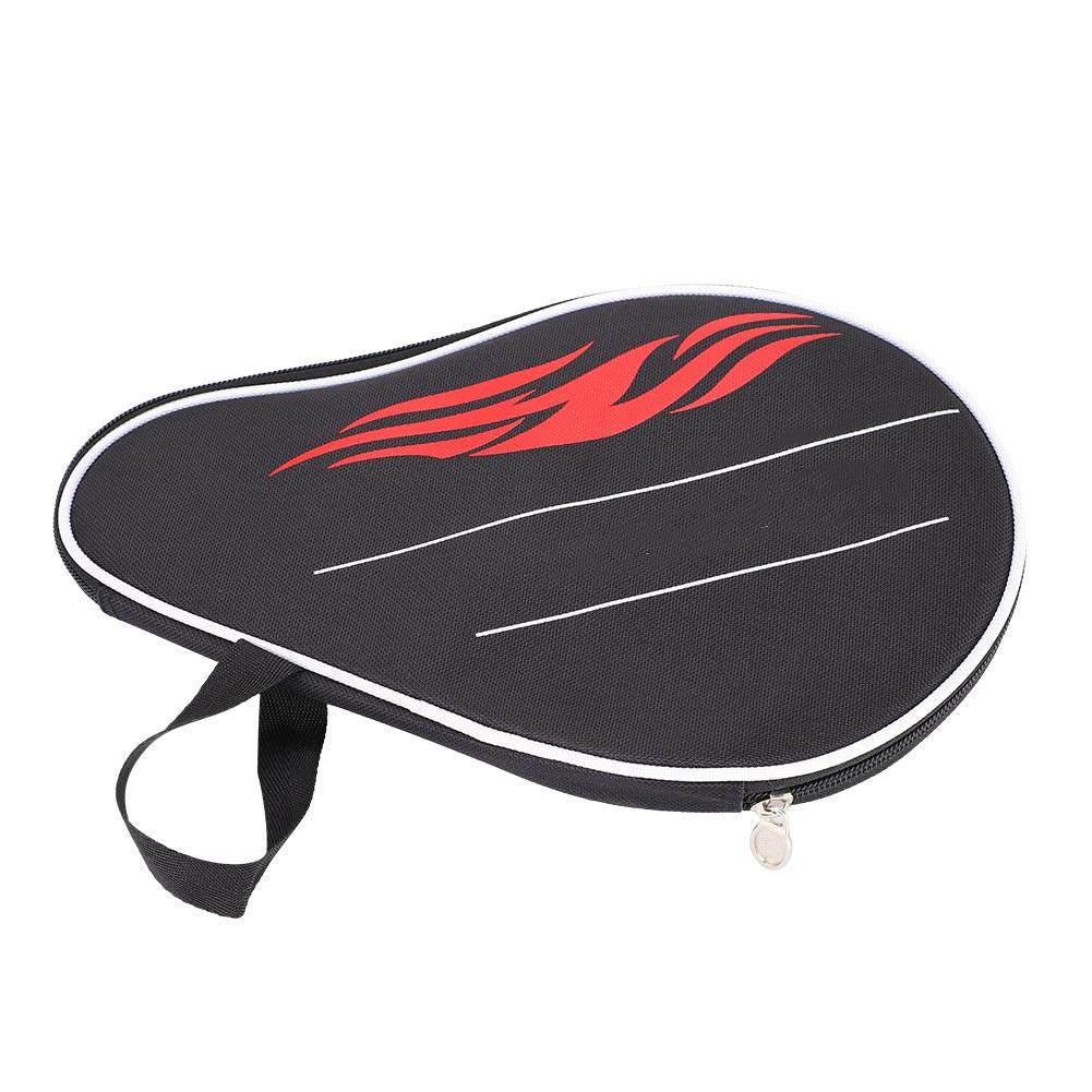 Keenso Pong Paddle Bag, Table Tennis Bat Case Pocket Table Tennis Paddle Racket Cover with Balls Pouch
