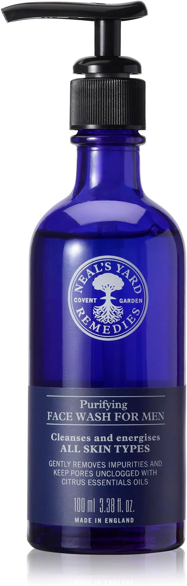 Neal's Yard Remedies Mens Purifying Face Wash Daily Cleanser 100ml Vegan
