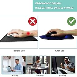 Mouse Pad with Wrist Support, Ergonomic Mouse Pad