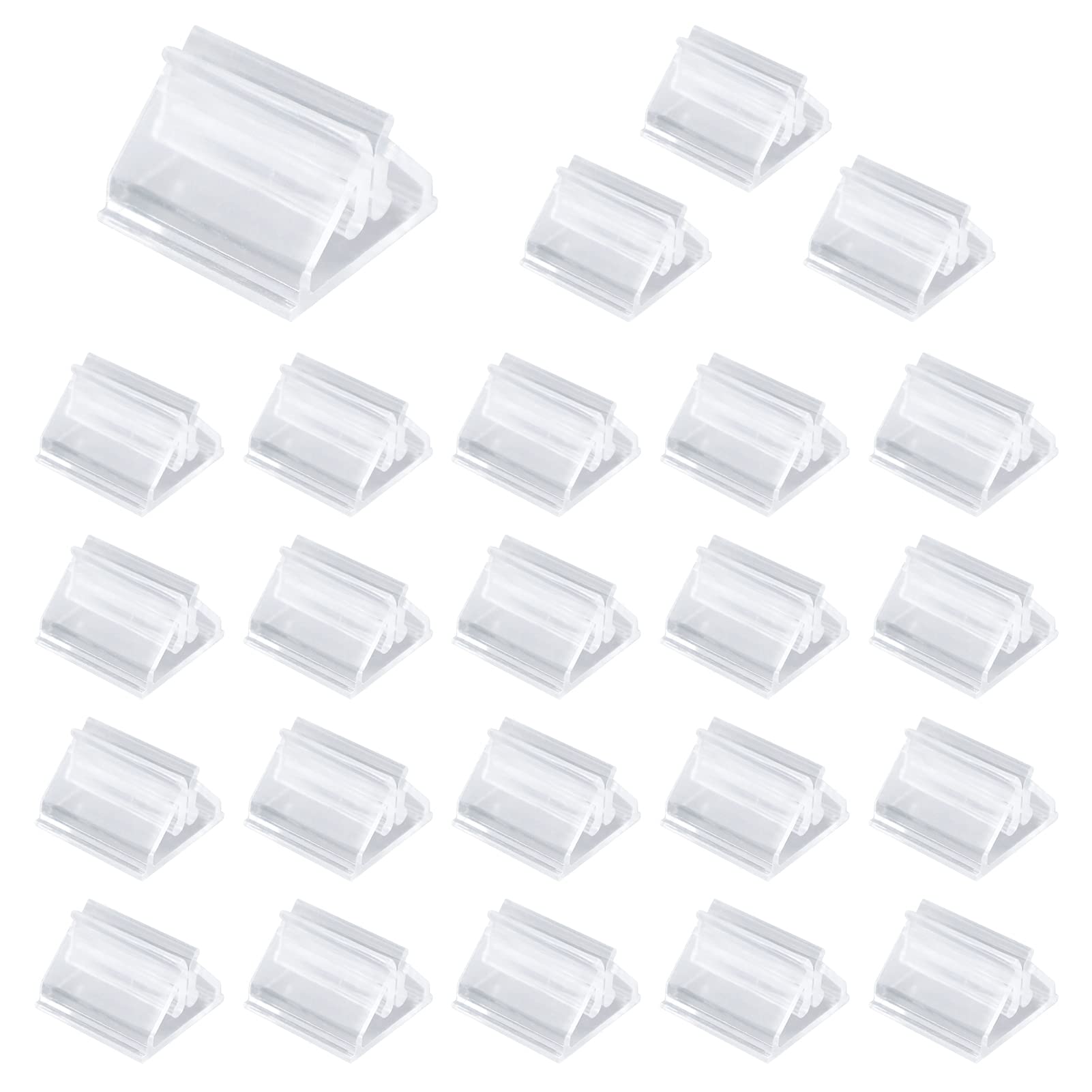 25 Pcs Acrylic Card Display Stand,Place Card Holders,Photo Holders for Tables, Clear Game Card Stands, Game Piece Holders Board Game Pieces Cards Stand for Cards, Photos, Memos, Pictures Display