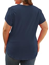 4X Womens Tops Plus Size Oversized Short Sleeve