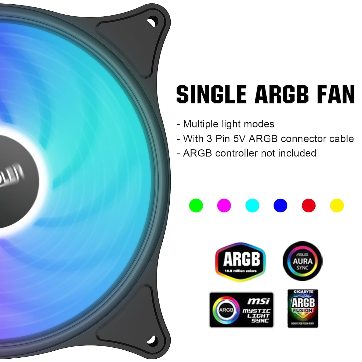 Mua PCCOOLER ARGB 120mm Case Fan - 3 Pack FX120 RGB Fans for PC Case ...
