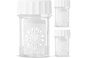 SPORTS WORLD VISION Sports Vision's Contact lens Cases 3 Pieces | NOT for Peroxide Solutions | For Multipurpose Contact lens Solutions | This Case Does NOT Spin