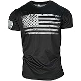 Men's Short Sleeve Patriotic American Design with Eagle and Flag Premium T-Shirt