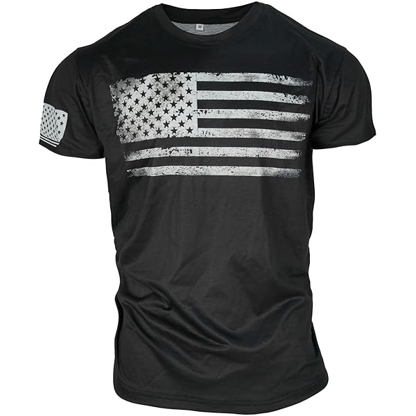 Blue And White Striped Shorts Men's Vintage Flag Independence Day