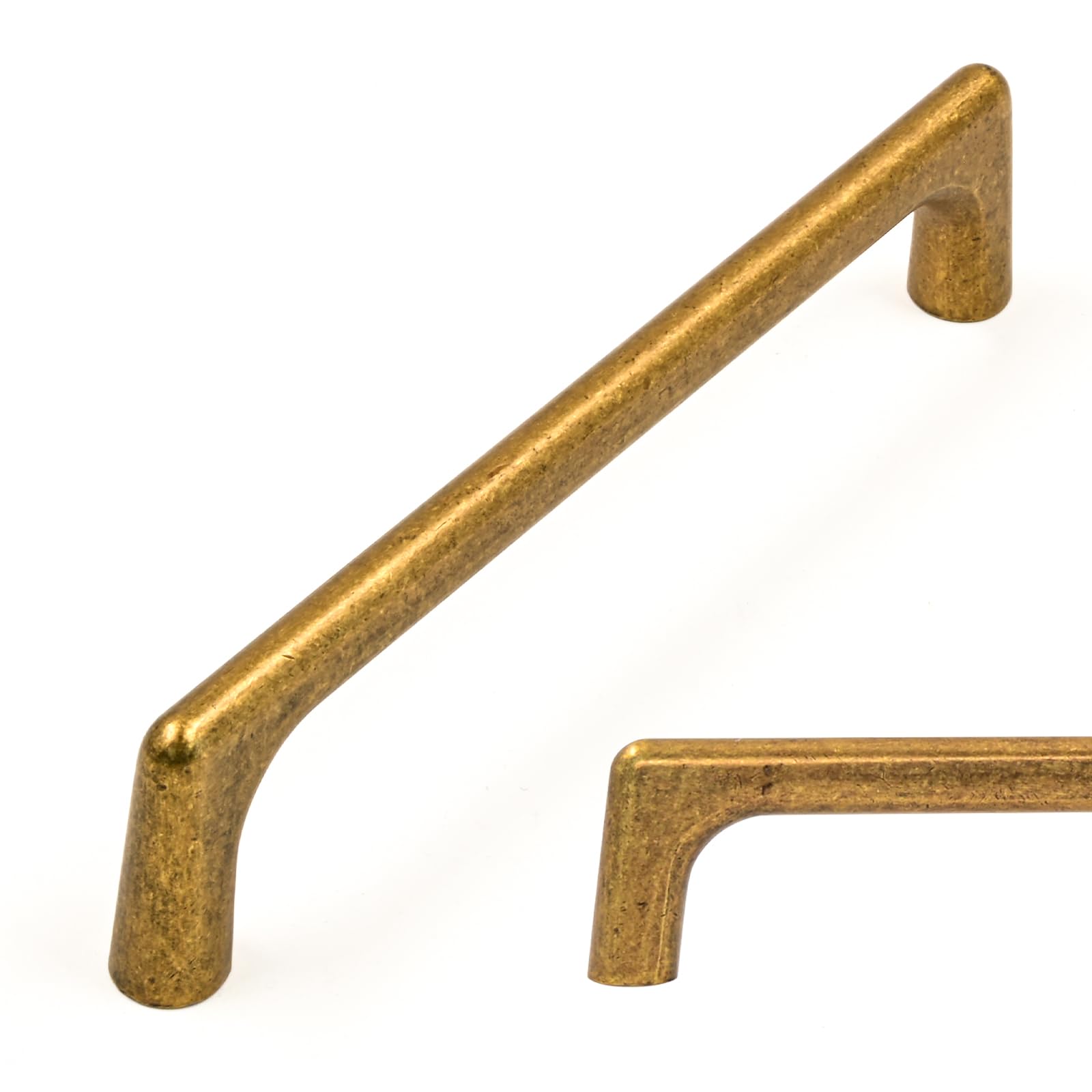Amerdeco 10 Pack Antique Brass Cabinet Pulls 5