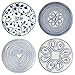 Ellen Degeneres Blue Love 8 in Mixed Plates, Set of 4, Collection by Royal Doulton
