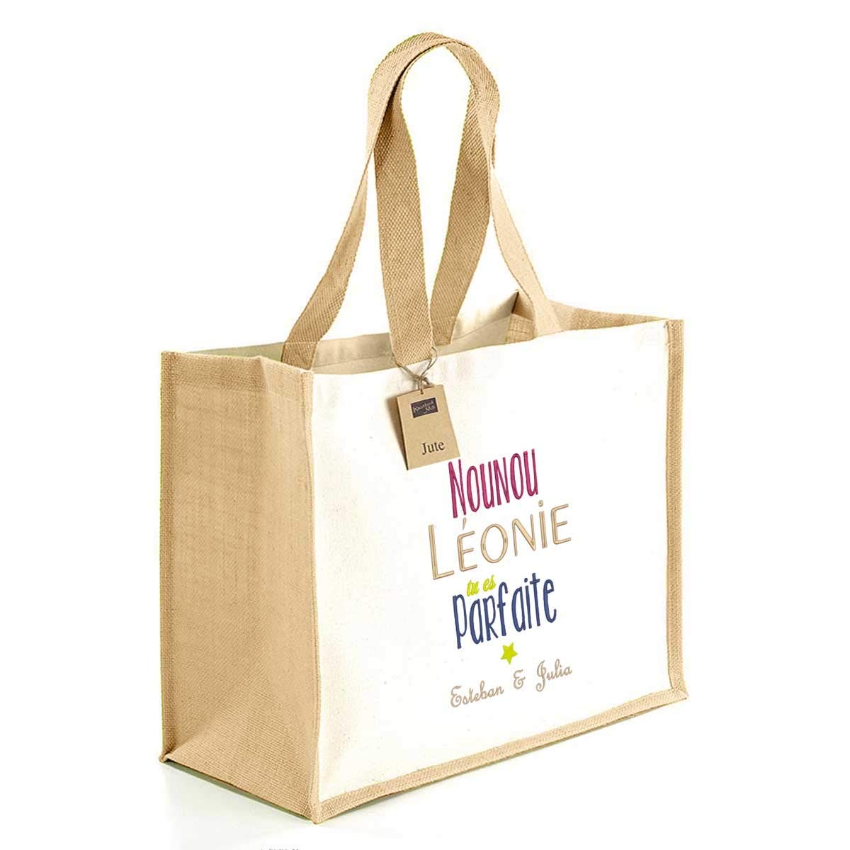 Cadeau Nounou Grand Sac Personnalise En Broderie Avec Prenom Idee Cadeau Nounou Amazon Fr Handmade