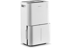 BUBLUE 4500 Sq. Ft Dehumidifier for Basements, Home and Large Room with Auto or Manual Drainage | 40db Industry Leading Noise Reducing | Integrated Air Filters, 3 Operation Modes and 24 hr Timer