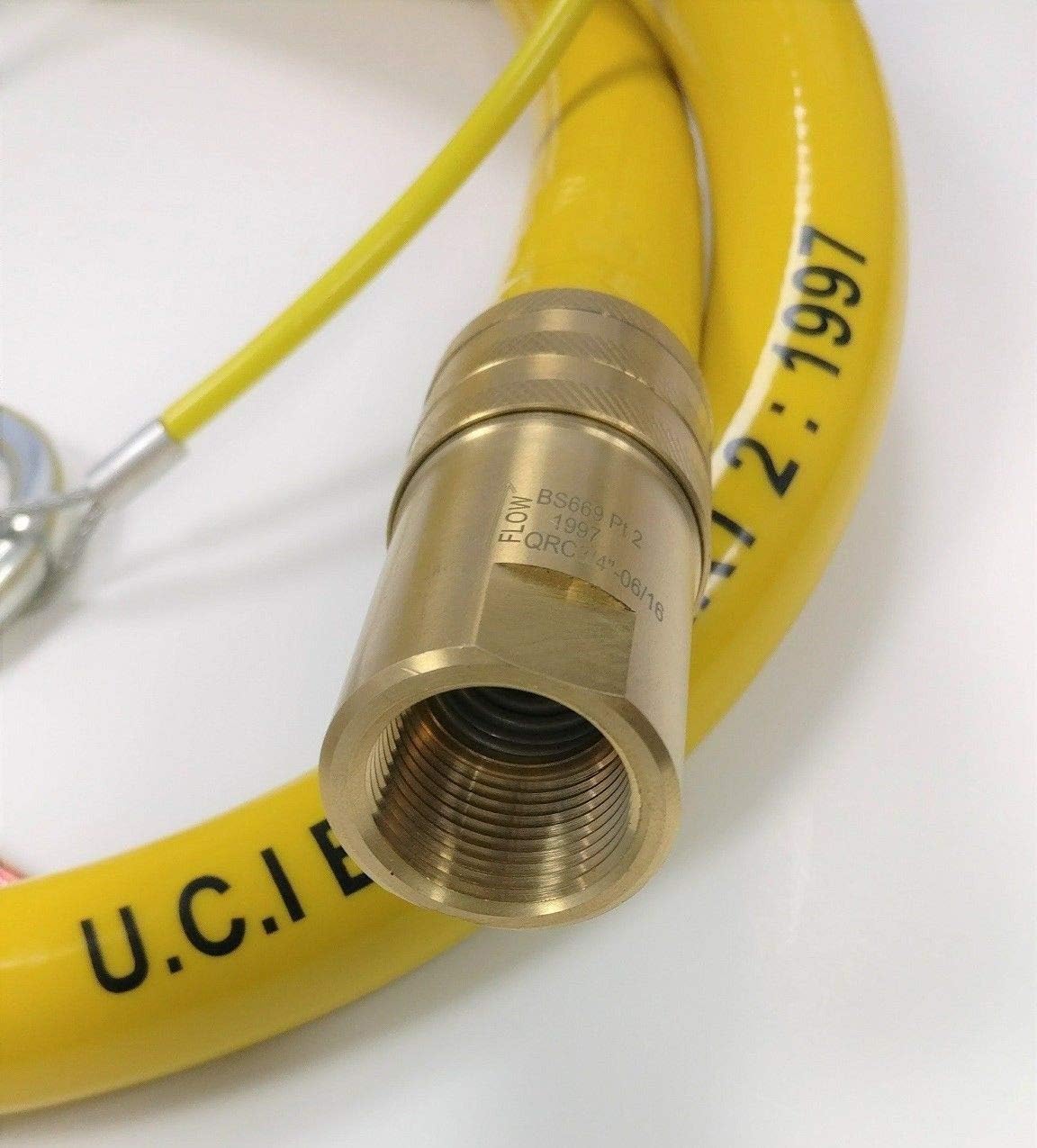 1/2" SALVUS CATERHOSE Commercial Yellow Gas Catering Pipe Hose 1.5M Long 1500mm - Image 4