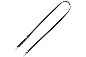VanEnjoy Adjustable Genuine Leather Crossbody Straps Replacement - Width 1/2“, Length 25”-51”