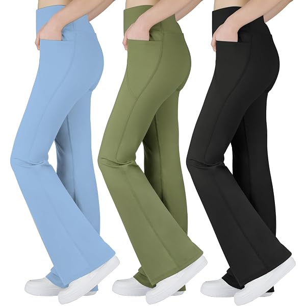 Pantalon De Yoga évasé Pour Fille - Taille élastique Confortable Pour L'école, La Danse Ou Les Loisirs
