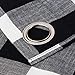 Lorraine Home Fashions 09570-84-00146 BLACK Courtyard Grommet Window Curtain Panel, Black, 53