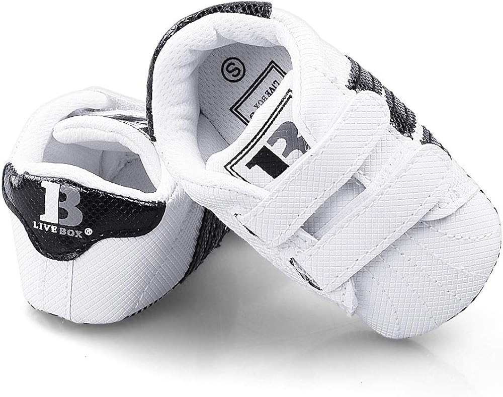  | LIVEBOX Newborn Baby Boys' Premium Soft Sole Infant Prewalker Toddler Sneaker Shoes | Sneakers