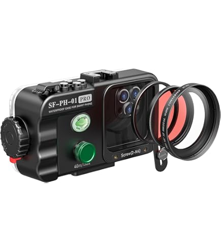 Iphone Waterproof Case 40m/60m Universal Waterproof Housing Diving