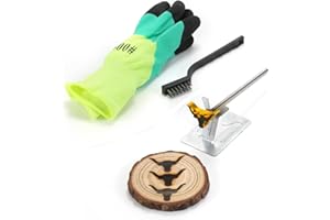 AIMOADO Branding Iron, 1 1/2" Wood Branding Iron for Woodworking Leather Hats, BBQ Steak Bread Logo Branding Iron for Food