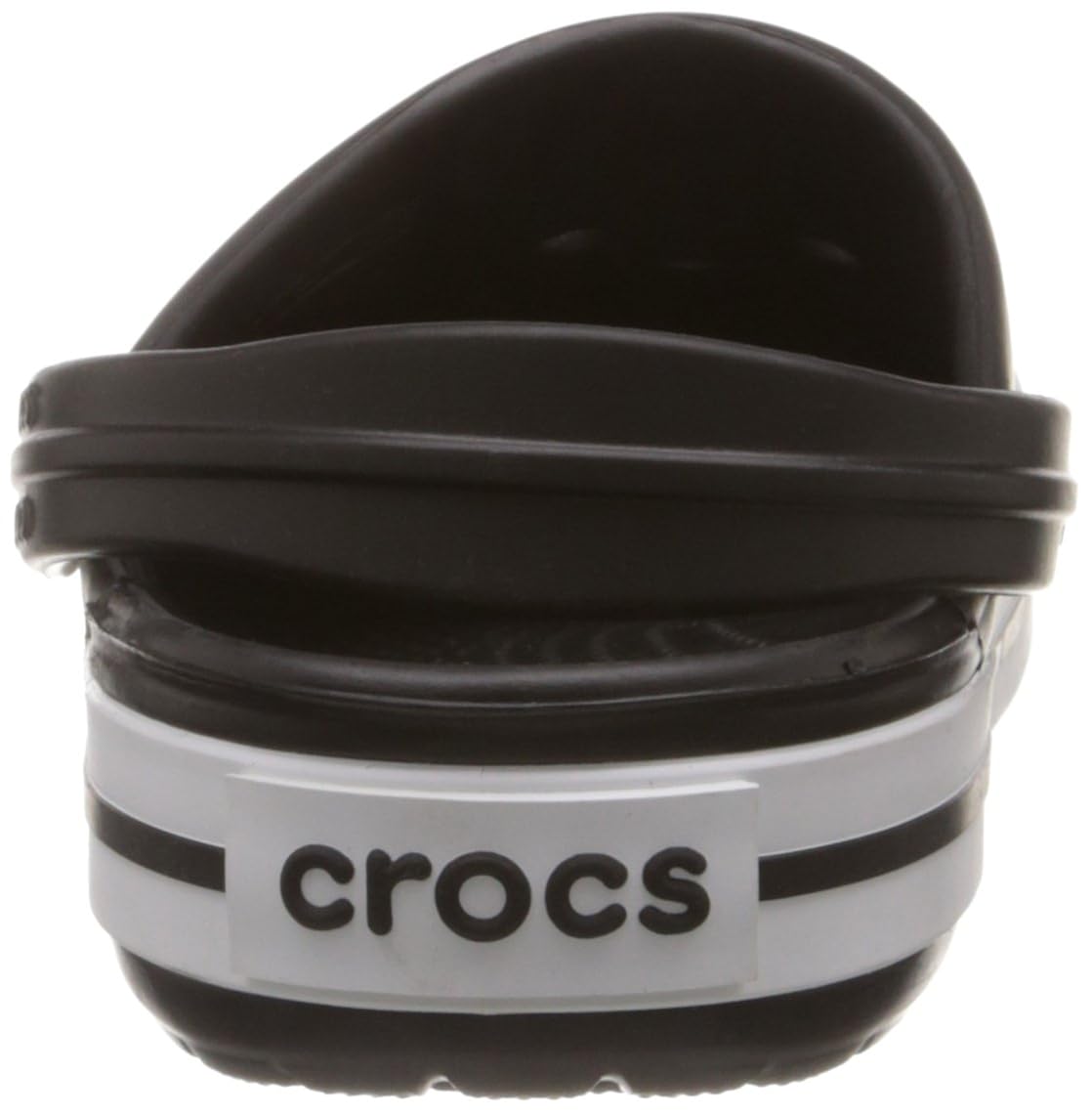 crocs unisex crocband black rubber clogs and mules