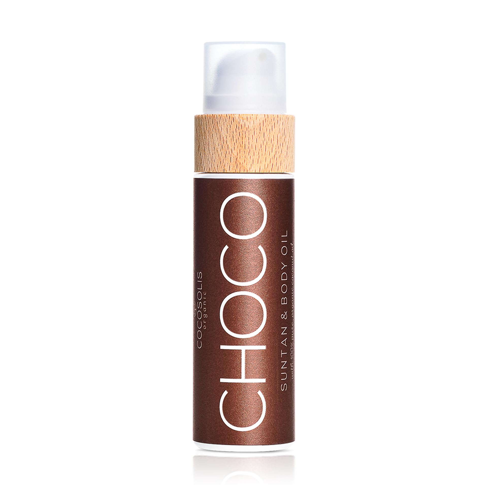 COCOSOLIS CHOCO tanning accelerator - organic oil with vitamin E & chocolate scent for a quick, intensive tan -enhancer for a deep tan - nourishing tanning bed oil (200)