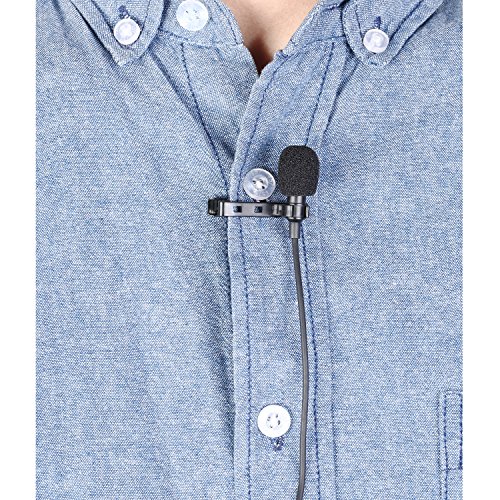 Neewer Microfono a Condensatore Lavalier da Bavero per Registrazioni, di Dimensione Compatta con Clip, Compatibile con iPhone Android Windows Smartphone per YouTube Registrazioni Video