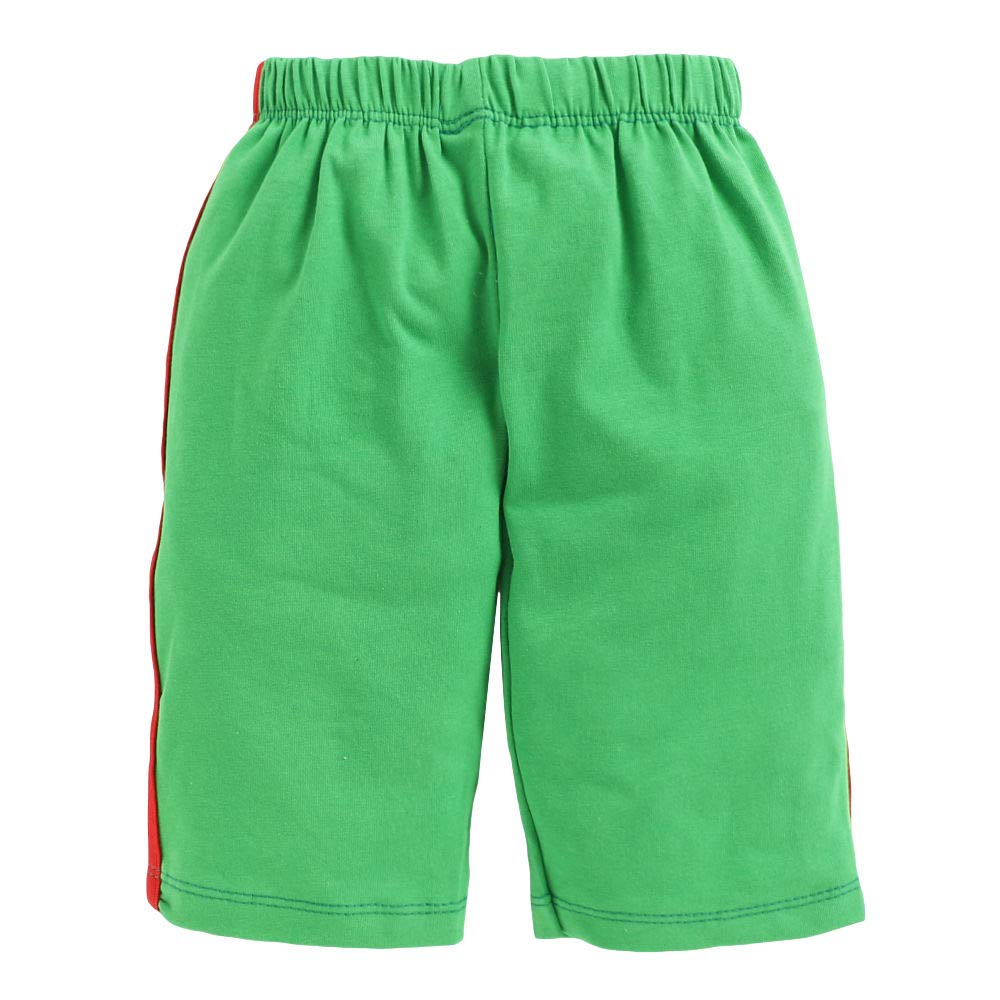 Buy Hopscotch Baby Boys Cotton Solid Elasticated Shorts in Green Color