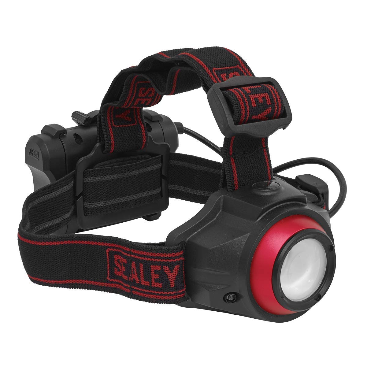 Sealey HT111R 5W Cob LED Rechargeable Head Torch with Auto Sensor, Red
