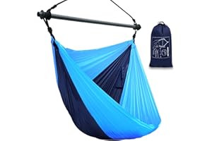 Hammock Chair, Portable Outdoor Hanging Rope Swing, Max 500 Lbs, Collapsible and Lightweight Nylon Parachute Hammocks Chair f