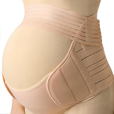 MomTend Pregnancy Support Belt Adjustable No-Slip XL Pelvic Maternity Belly