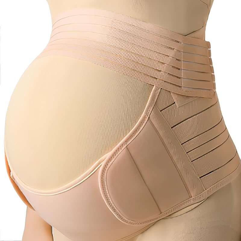 MomTend Pregnancy Support Belt Adjustable No-Slip XL Pelvic Maternity Belly